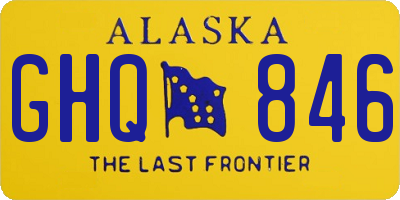 AK license plate GHQ846