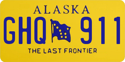 AK license plate GHQ911