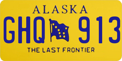 AK license plate GHQ913