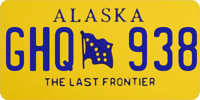 AK license plate GHQ938