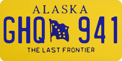 AK license plate GHQ941