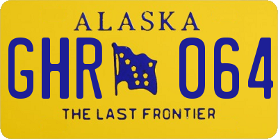 AK license plate GHR064