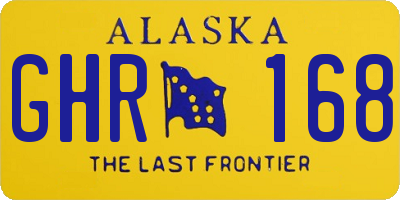 AK license plate GHR168
