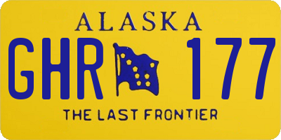AK license plate GHR177