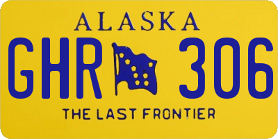AK license plate GHR306