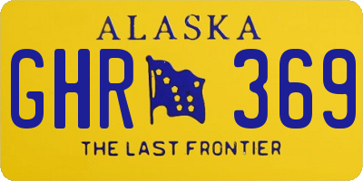 AK license plate GHR369