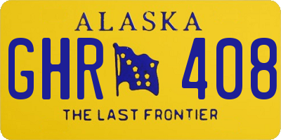 AK license plate GHR408