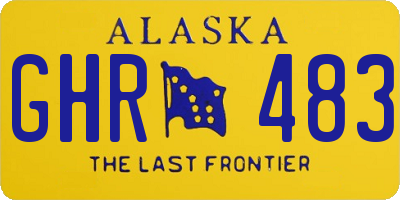 AK license plate GHR483