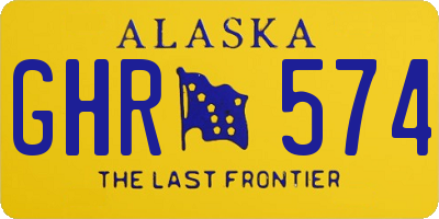 AK license plate GHR574