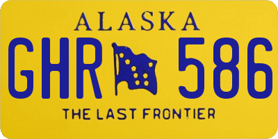 AK license plate GHR586