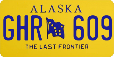 AK license plate GHR609