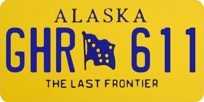 AK license plate GHR611