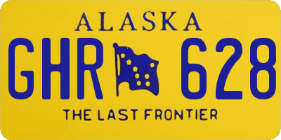 AK license plate GHR628