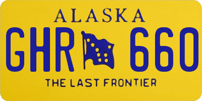 AK license plate GHR660