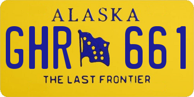 AK license plate GHR661