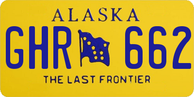 AK license plate GHR662