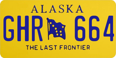 AK license plate GHR664