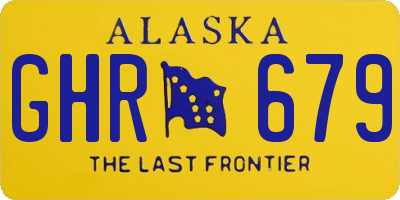 AK license plate GHR679
