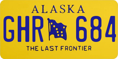 AK license plate GHR684