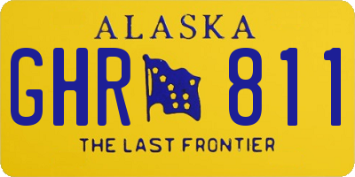 AK license plate GHR811