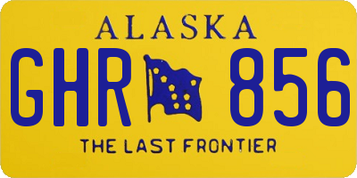 AK license plate GHR856