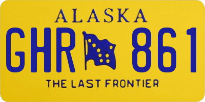 AK license plate GHR861