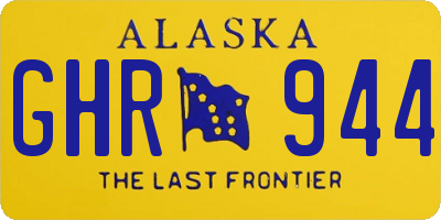 AK license plate GHR944