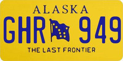 AK license plate GHR949