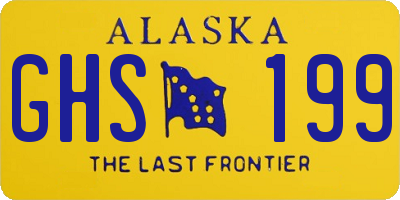 AK license plate GHS199