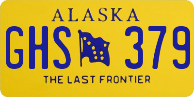 AK license plate GHS379