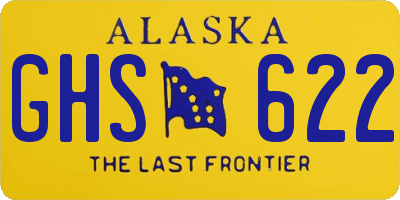 AK license plate GHS622