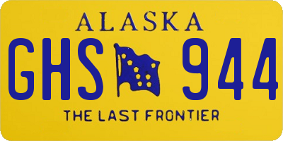 AK license plate GHS944