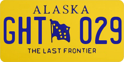 AK license plate GHT029
