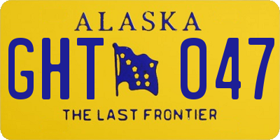AK license plate GHT047