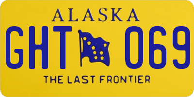 AK license plate GHT069