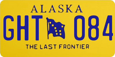 AK license plate GHT084