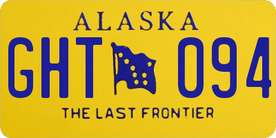 AK license plate GHT094