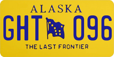 AK license plate GHT096