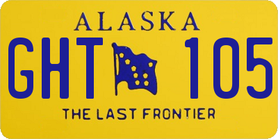 AK license plate GHT105