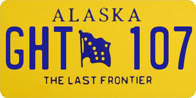 AK license plate GHT107