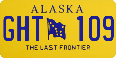 AK license plate GHT109