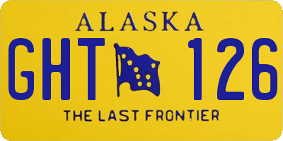 AK license plate GHT126