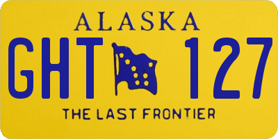 AK license plate GHT127