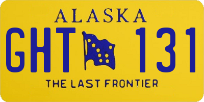 AK license plate GHT131