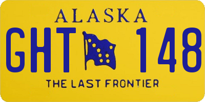 AK license plate GHT148