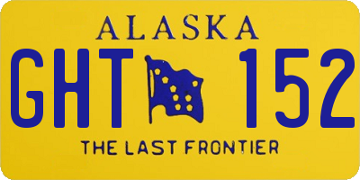 AK license plate GHT152