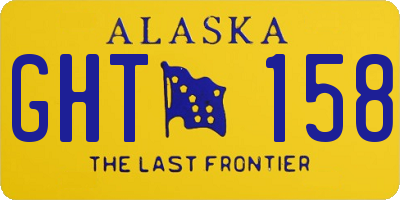 AK license plate GHT158