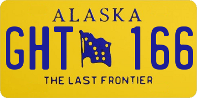 AK license plate GHT166