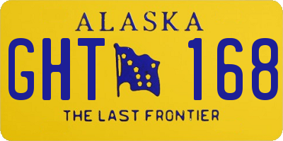 AK license plate GHT168