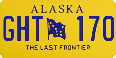AK license plate GHT170